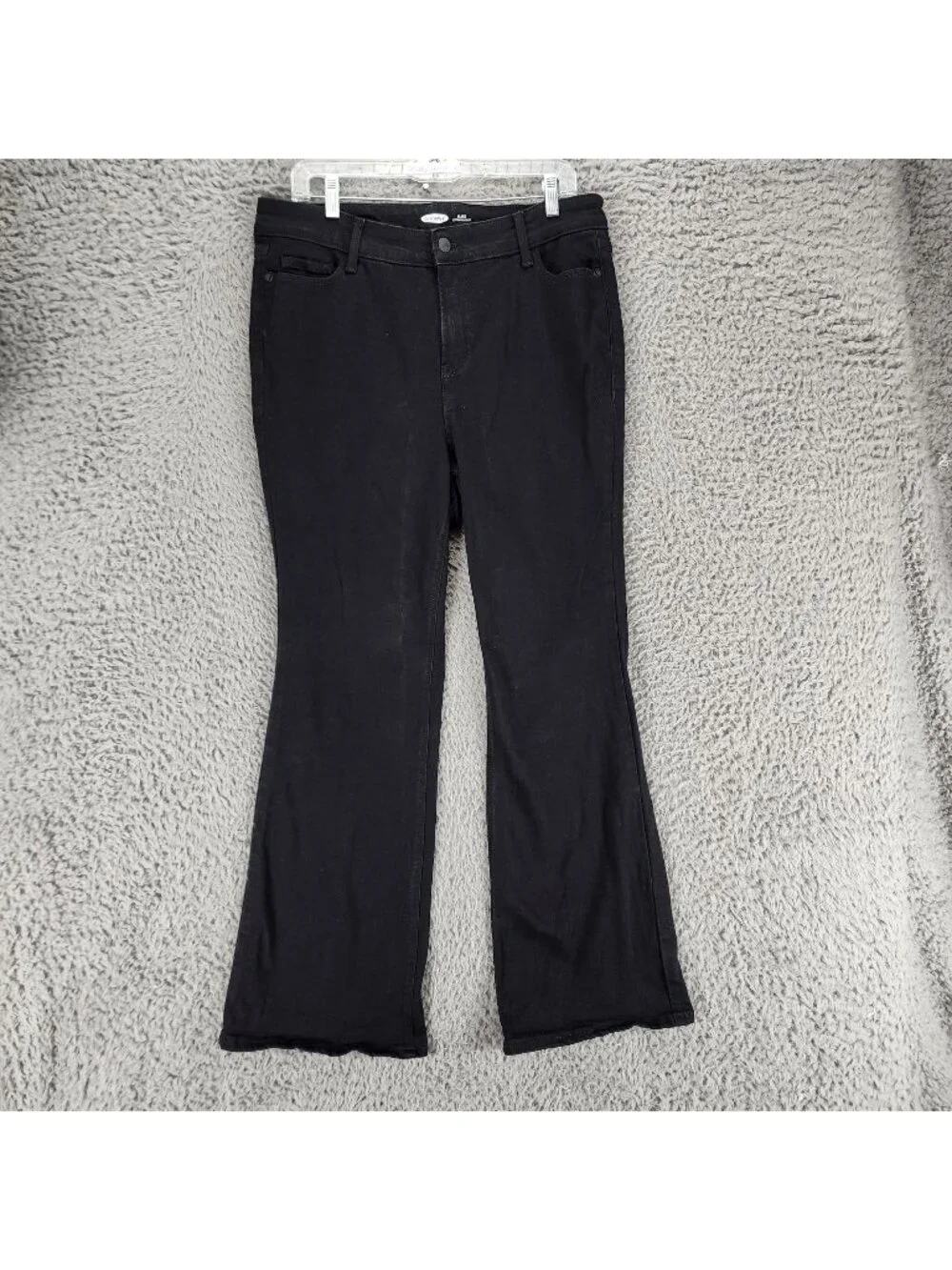 Old Navy Jeans Girls 16 Plus Black Stretch Extra High Rise Flare *Read*